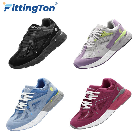 Fittington Women'S Road Running Shoes 2E Wide Width Outdoor Sneakers Women'S Training Jogging Shoe Lightweight For Swollen Feet